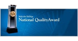 The Malcolm Baldrige Award - The very best in business service.